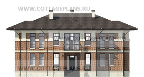 Фасады проект дома 100-21 общ. площадь 285,40 м2