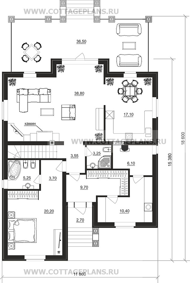 Поэтажные планы проект дома 106-17 общ. площадь 208,45 м2