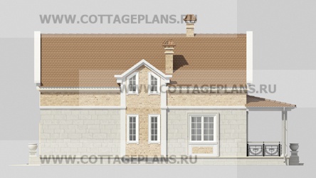 Фасады проект дома 22-59 общ. площадь 253,90 м2