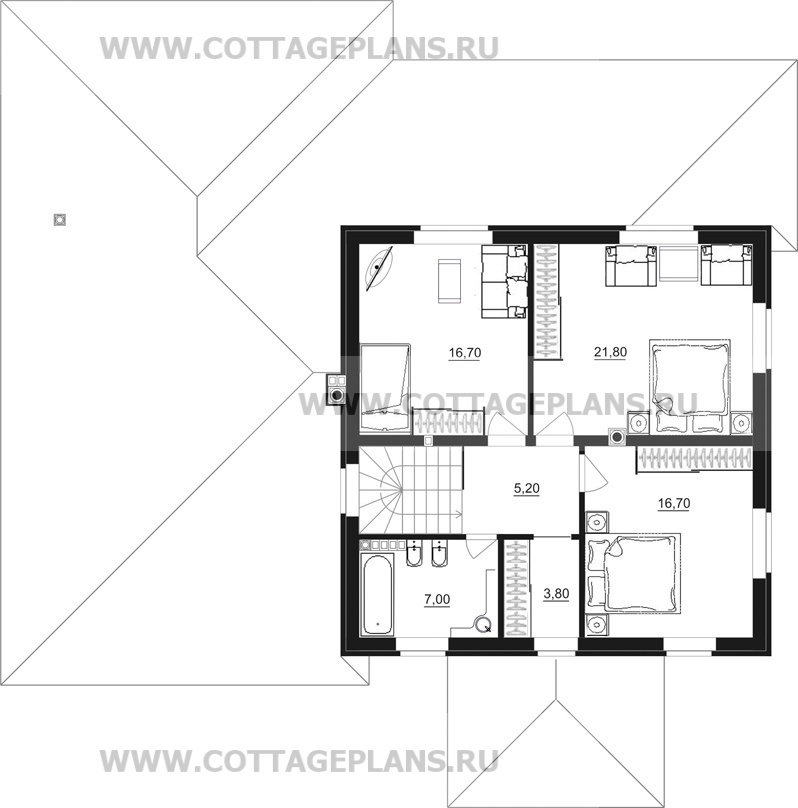 Поэтажные планы проект дома 21-27 общ. площадь 229,60 м2