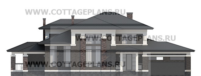 Фасады проект дома 105-18 общ. площадь 462,85 м2