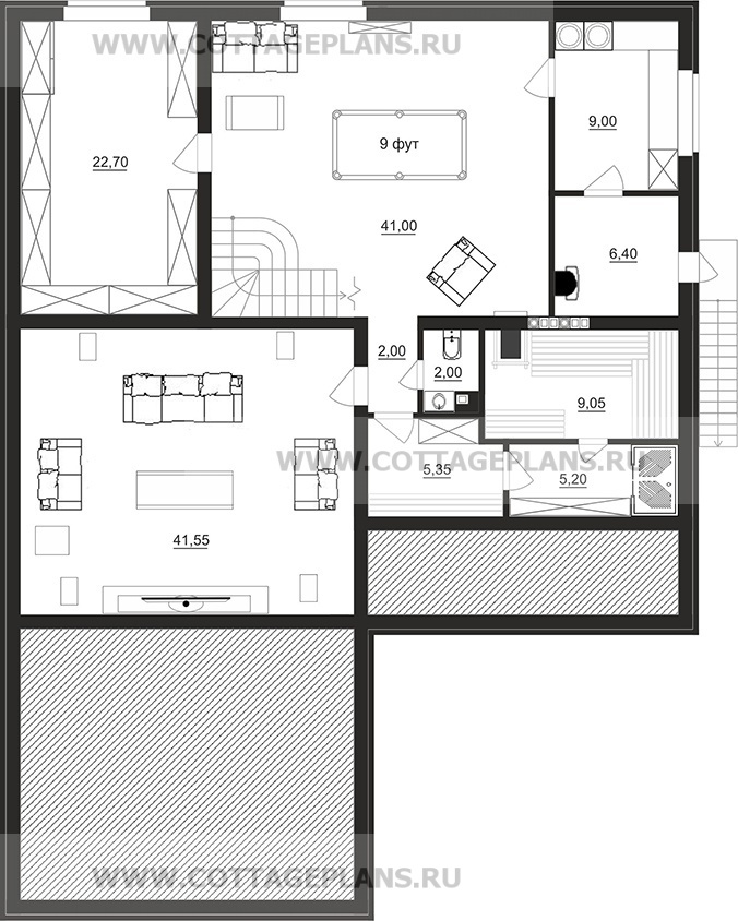 Поэтажные планы проект дома 98-70 общ. площадь 409,70 м2