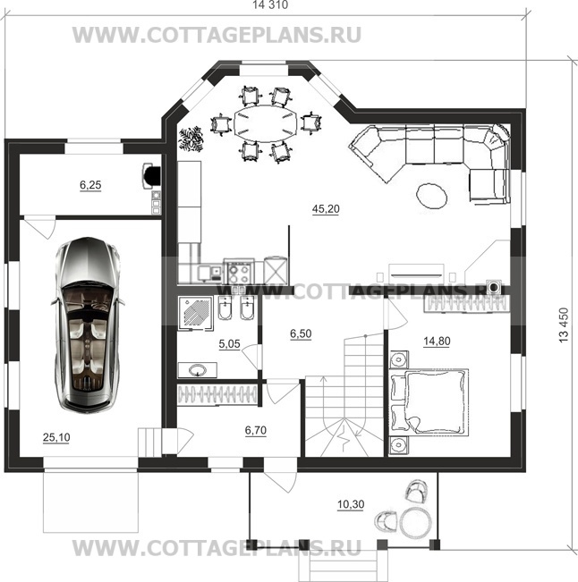 Поэтажные планы проект дома 14-20 общ. площадь 168,45 м2