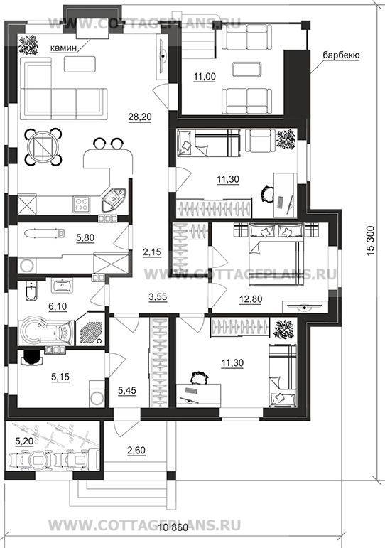 Поэтажные планы проект дома 900-09 общ. площадь 91,80 м2