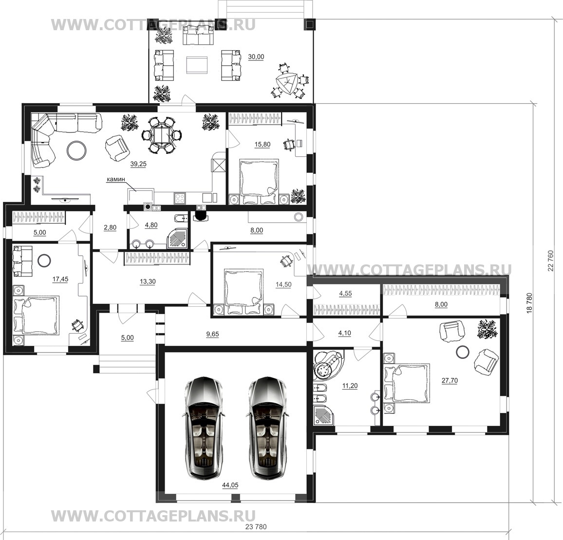Поэтажные планы проект дома 83-38 общ. площадь 230,15 м2