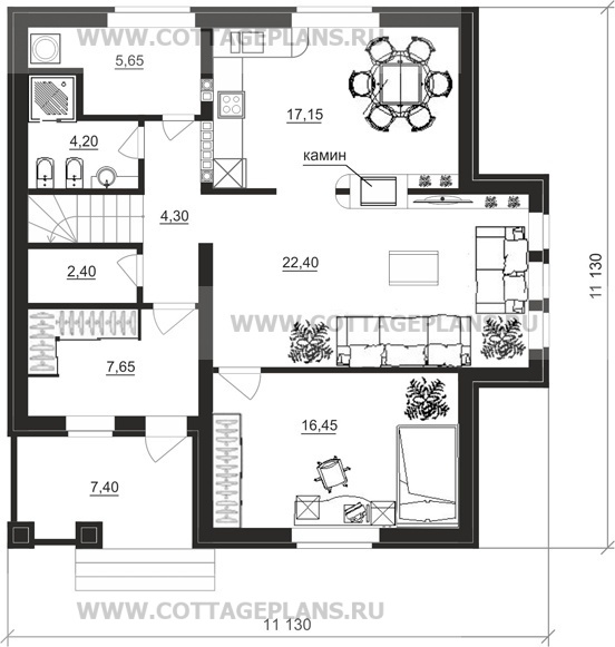 Поэтажные планы проект дома 14-88 общ. площадь 263,25 м2