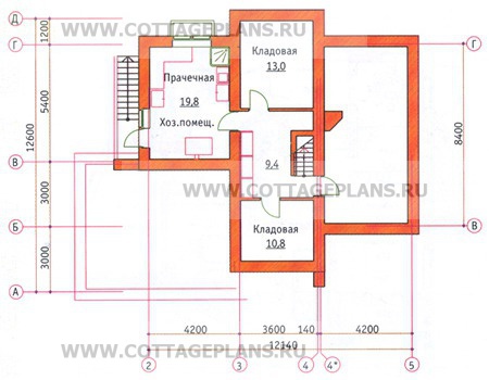 Поэтажные планы проект дома 34-07 общ. площадь 287,0м2