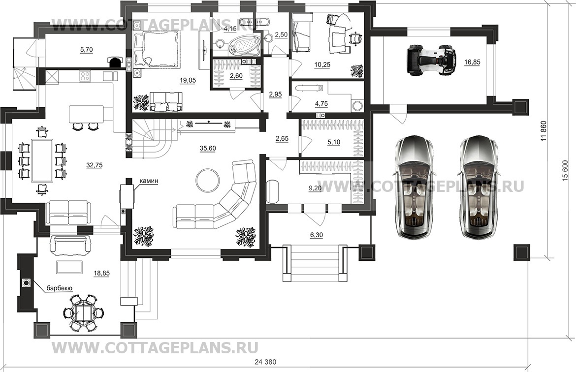 Поэтажные планы проект дома 102-42 общ. площадь 234,5 м2
