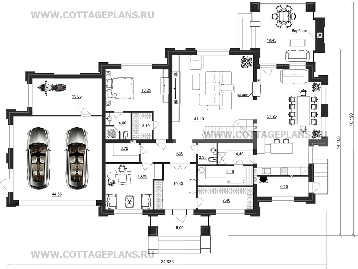Поэтажные планы проект дома 202-79 общ. площадь 333,45 м2