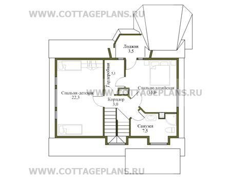 Поэтажные планы проект дома 58-21 общ. площадь 134 м2