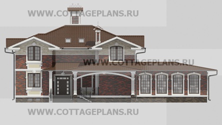 Фасады проект дома 13-75 общ. площадь 303,40 м2