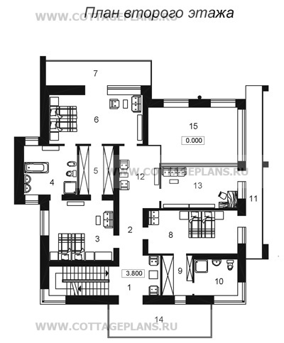 Поэтажные планы проект дома 46-55 общ. площадь 520,3м2