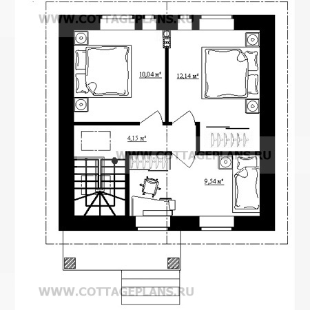 Поэтажные планы проект дома 14-46 общ. площадь 123,4 м2
