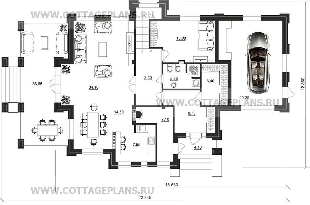 Поэтажные планы проект дома 100-88 общ. площадь 242,50 м2
