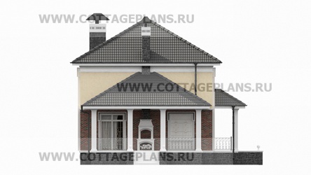 Фасады проект дома 71-24 общ. площадь 251,20 м2