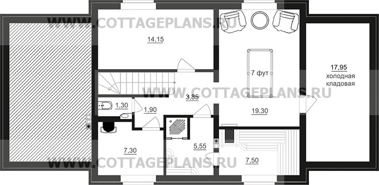 Поэтажные планы проект дома 76-34 общ. площадь 220,00 м2
