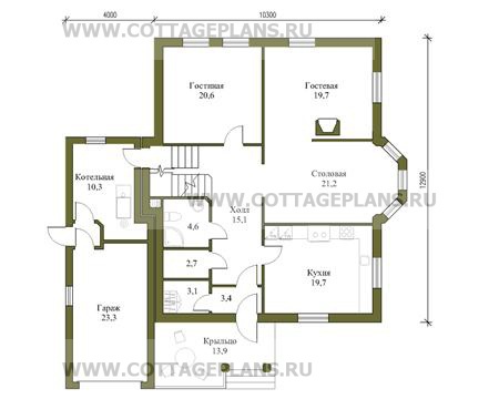 Поэтажные планы проект дома 58-28 общ. площадь 262 м2