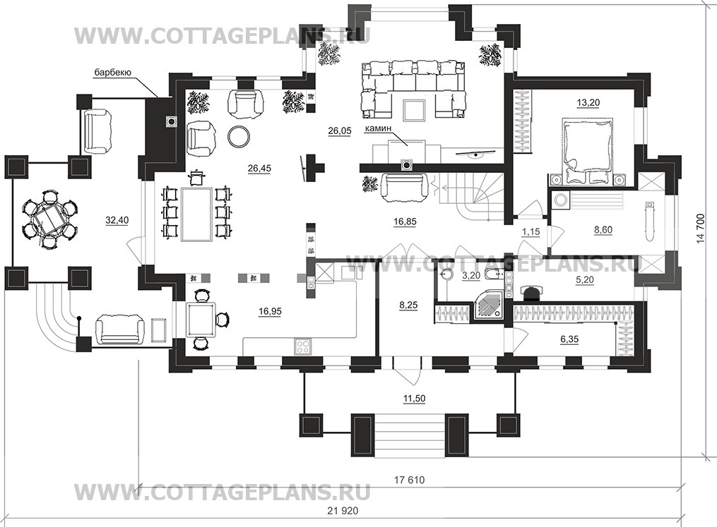 Поэтажные планы проект дома 102-23 общ. площадь 270,45 м2