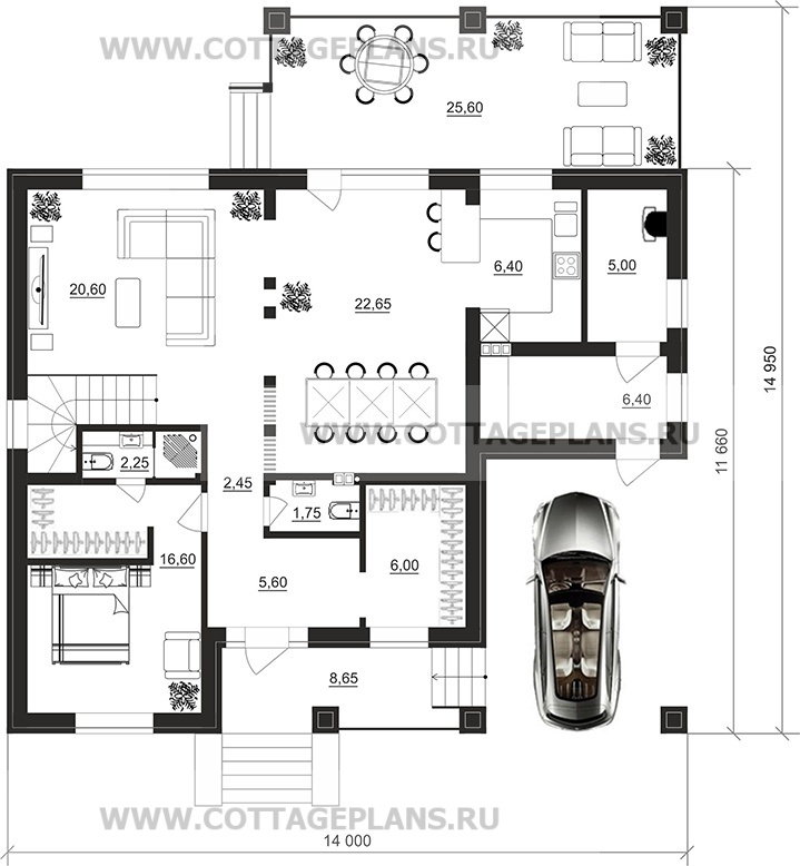 Поэтажные планы проект дома 208-04 общ. площадь 170,35м2