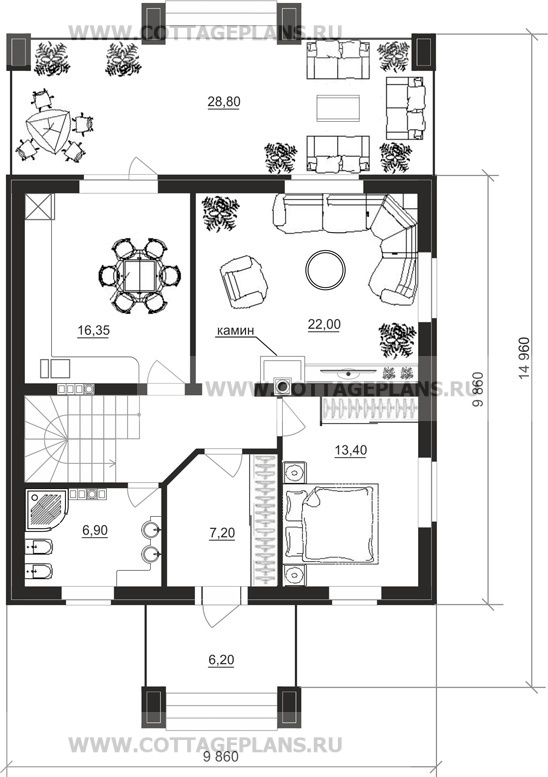 Поэтажные планы проект дома 14-71 общ. площадь 242,70 м2