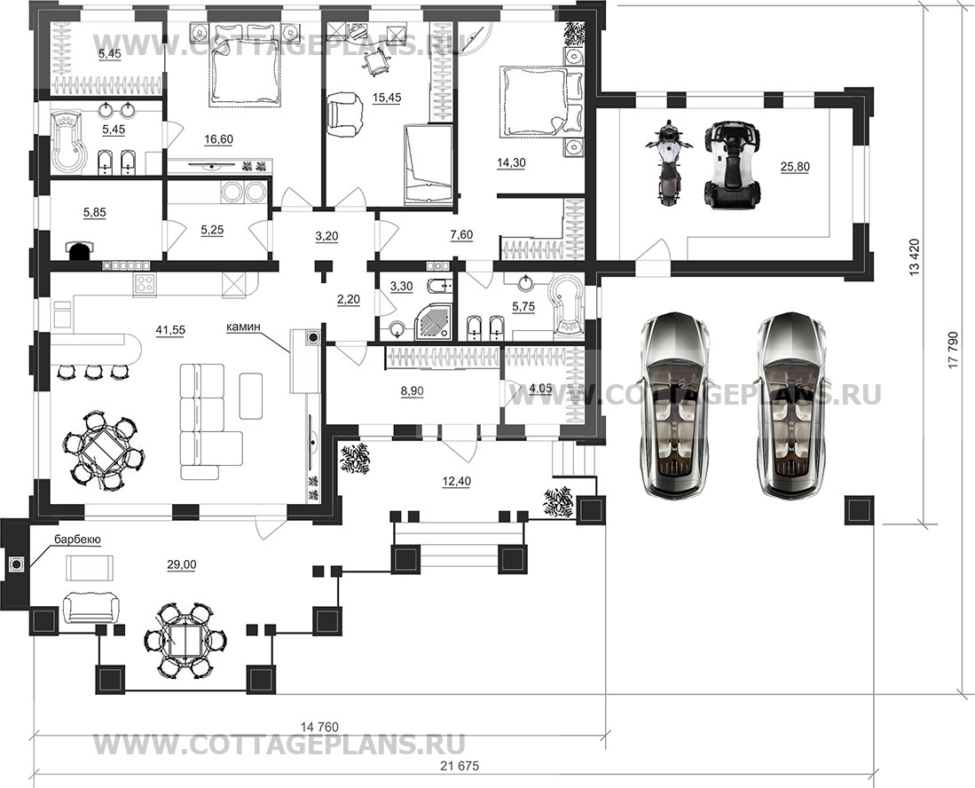 Поэтажные планы проект дома 90-60 общ. площадь 170,25м2
