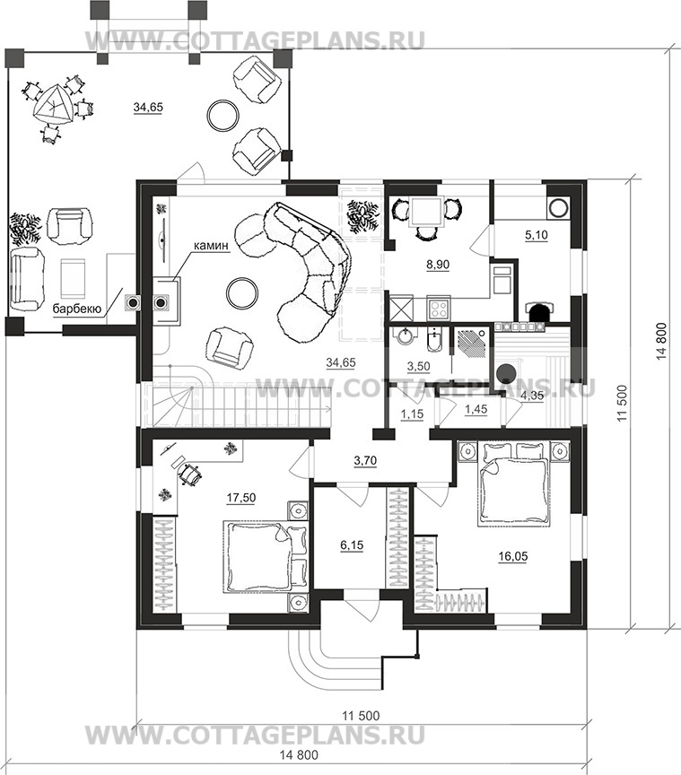 Поэтажные планы проект дома 75-70 общ. площадь 175,10 м2