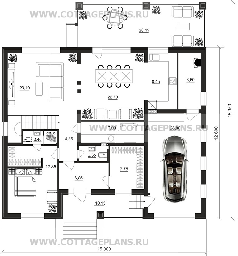 Поэтажные планы проект дома 206-70 общ. площадь 210,05 м2