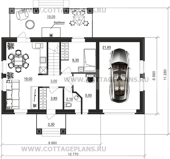 Поэтажные планы проект дома 75-85 общ. площадь 104,00 м2