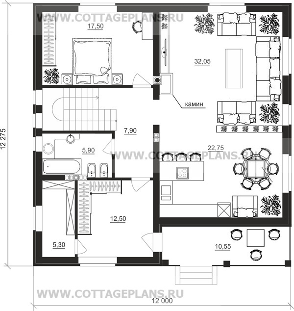 Поэтажные планы проект дома 14-79 общ. площадь 323,35 м2