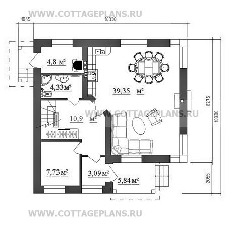 Поэтажные планы проект дома 14-17 общ. площадь 144,38 м2