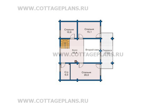 Поэтажные планы проект дома 10-98 общ. площадь 233м2