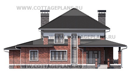 Фасады проект дома 76-19 общ. площадь 382,70 м2
