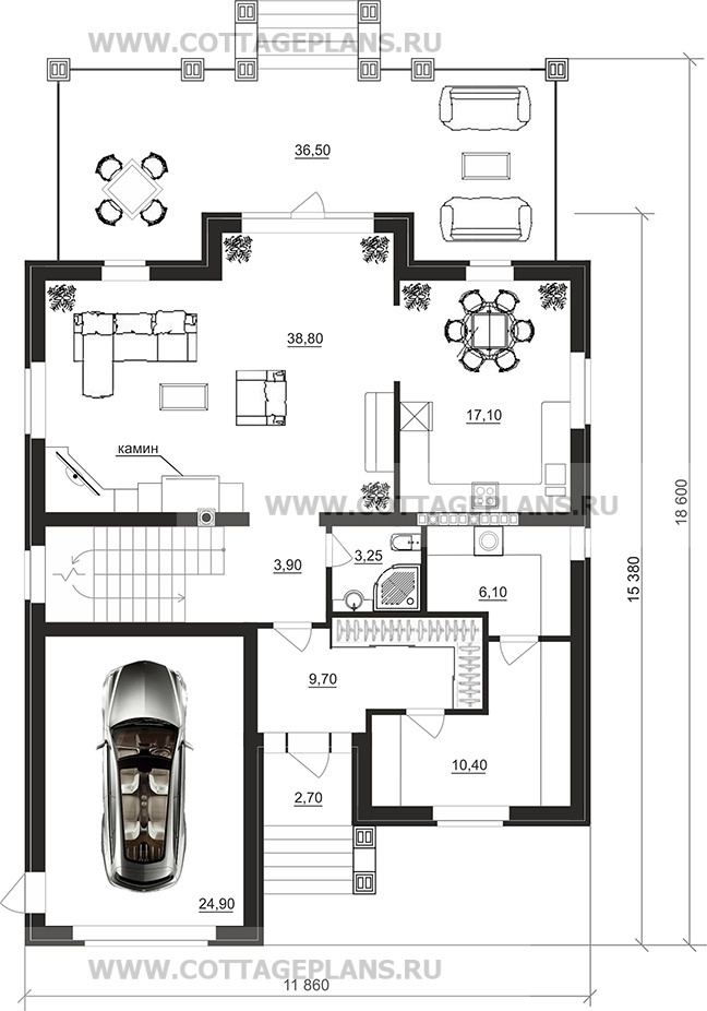Поэтажные планы проект дома 71-66 общ. площадь 315,10м2
