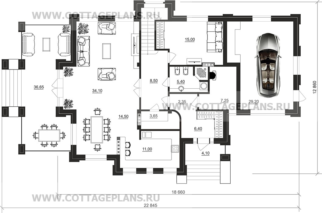 Поэтажные планы проект дома 200-88 общ. площадь 242,50 м2