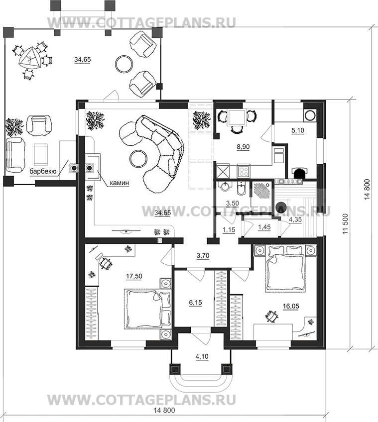 Поэтажные планы проект дома 90-16 общ. площадь 105,80 м2
