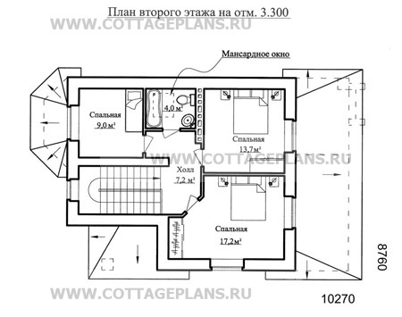 Поэтажные планы проект дома 49-09 общ. площадь 114 м2