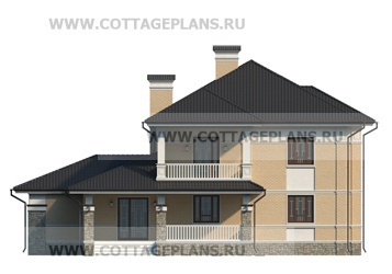 Фасады проект дома 13-02 общ. площадь 218,05 м2