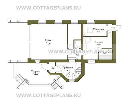 Поэтажные планы проект дома 50-59 общ. площадь 235,0м2