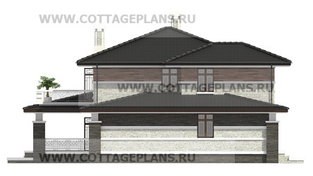 Фасады проект дома 97-37 общ. площадь 267,95 м2