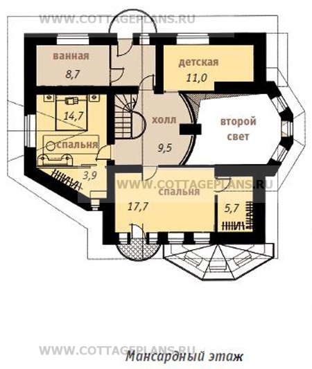 Поэтажные планы проект дома 32-72 общ. площадь 286.5м2