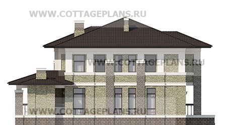 Фасады проект дома 105-29 общ. площадь 368,85 м2