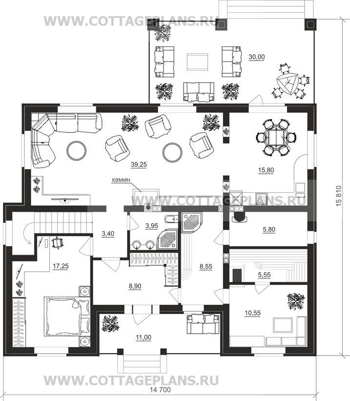 Поэтажные планы проект дома 83-58 общ. площадь 236,85 м2