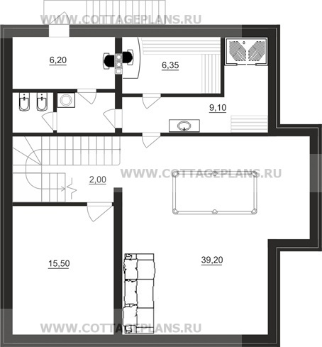 Поэтажные планы проект дома 15-38 общ. площадь 197,75 м2
