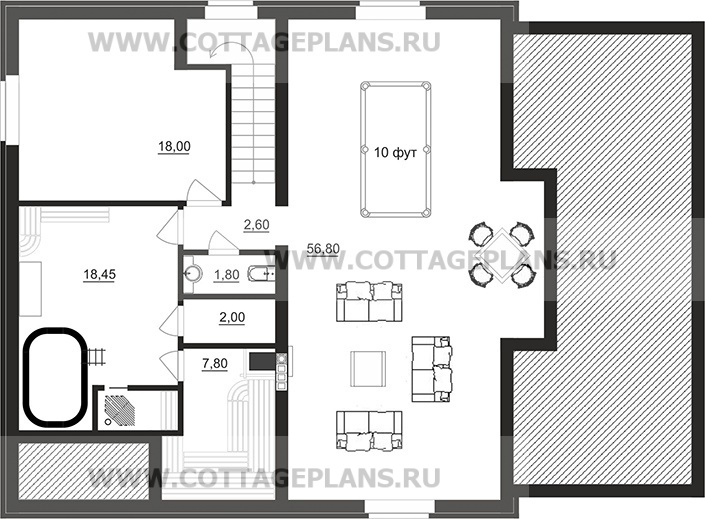 Поэтажные планы проект дома 93-81 общ. площадь 319,35 м2