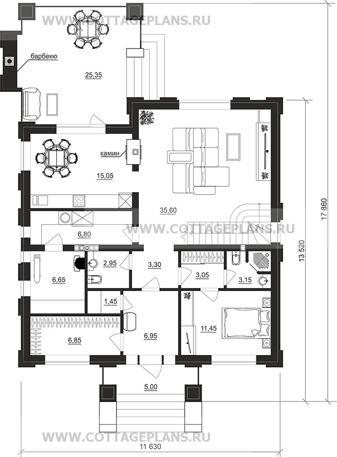 Поэтажные планы проект дома 102-87 общ. площадь 181,55 м2