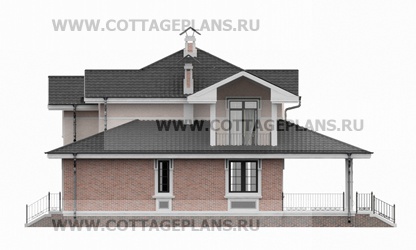 Фасады проект дома 17-53 общ. площадь 357,25 м2