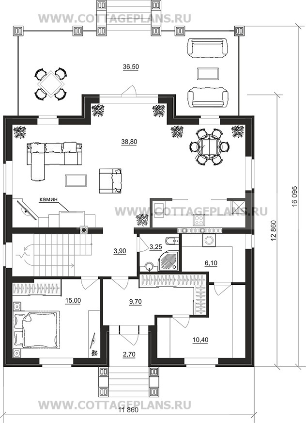 Поэтажные планы проект дома 71-58 общ. площадь 321,10 м2