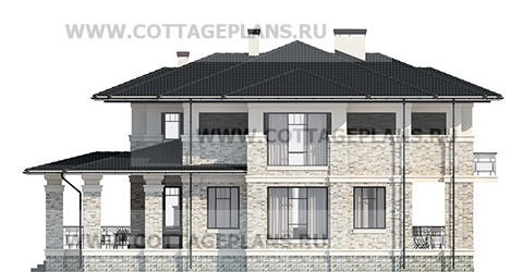 Фасады проект дома 203-15 общ. площадь 447,95 м2