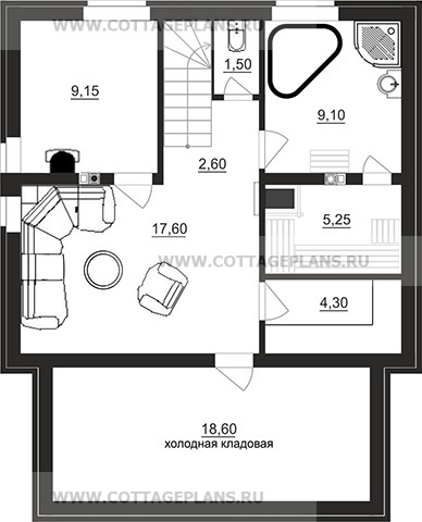 Поэтажные планы проект дома 93-53 общ. площадь 164,05 м2