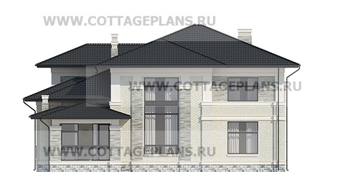 Фасады проект дома 102-72 общ. площадь 232,7 м2